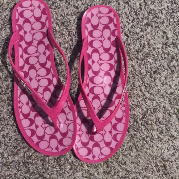 Coach Shoes - Coach size 9 flip flops